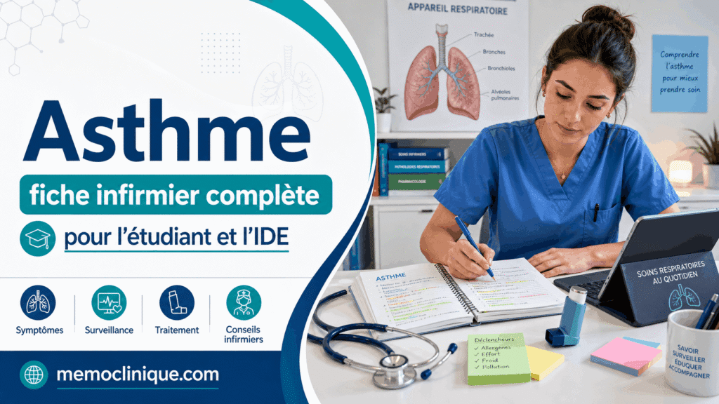 Asthme fiche infirmier pour étudiant IFSI et IDE