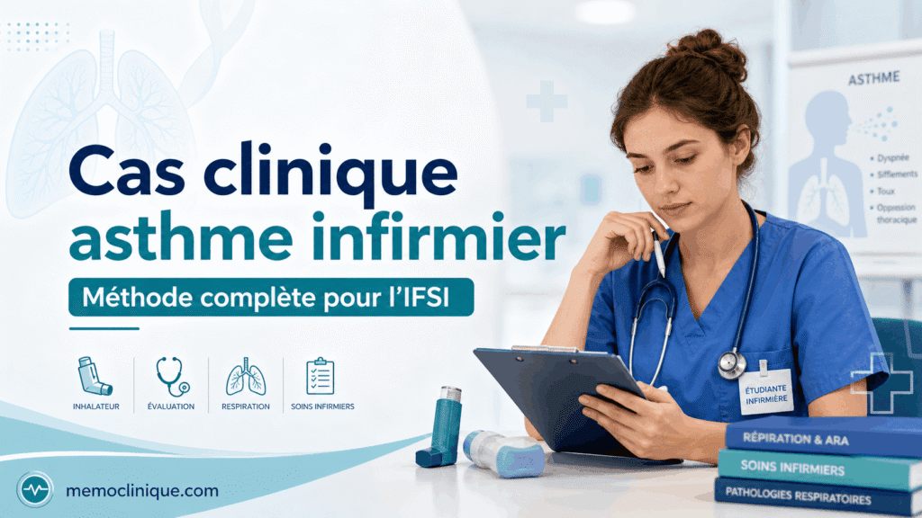 cas clinique asthme infirmier avec surveillance respiratoire
