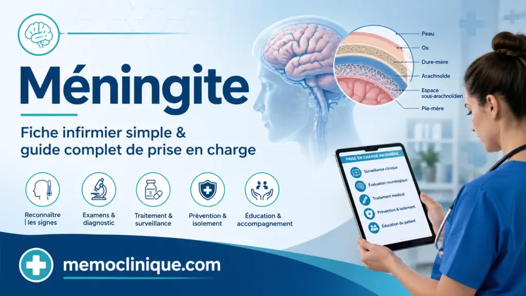Méningite : Fiche Infirmier Simple et Guide Complet de Prise en Charge