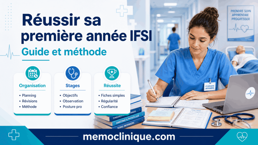réussir sa première année IFSI fiche infirmier simple et conseils