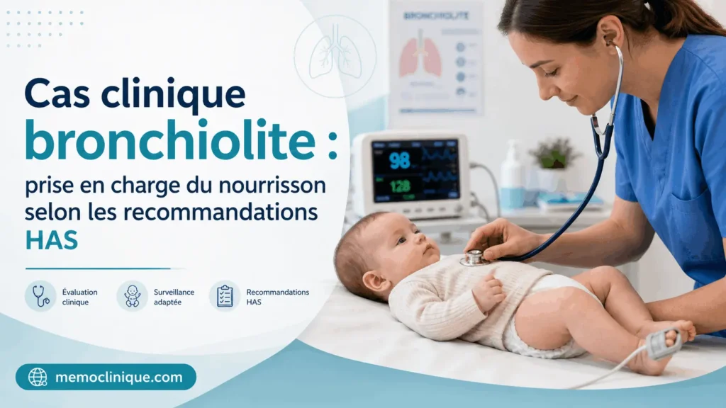 cas clinique bronchiolite nourrisson prise en charge infirmière