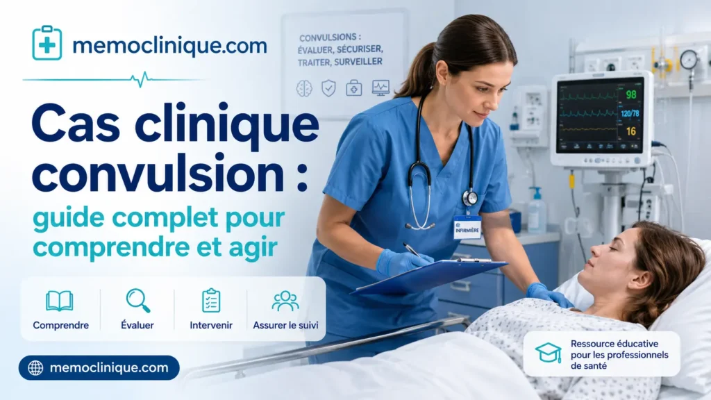 cas clinique convulsion avec évaluation infirmière et prise en charge en urgence