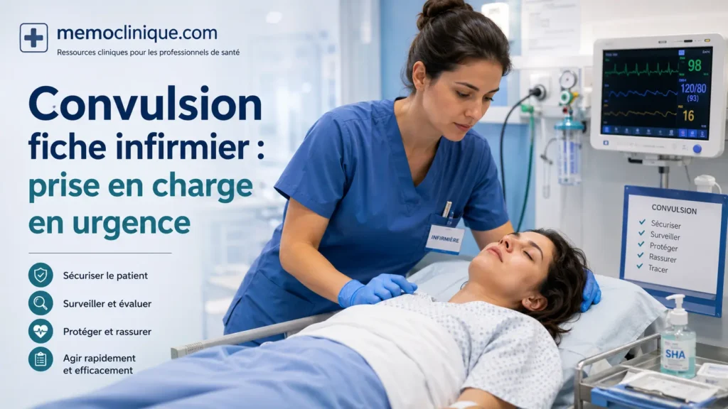 convulsion fiche infirmier avec surveillance, sécurité du patient et prise en charge en urgence