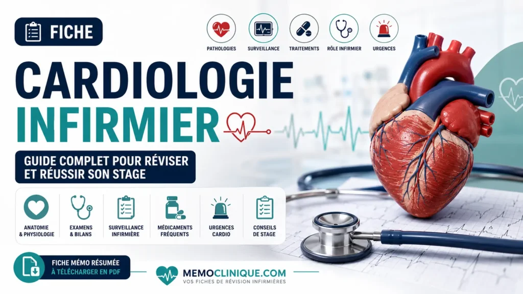Fiche cardiologie infirmier guide complet pour réviser et réussir son stage