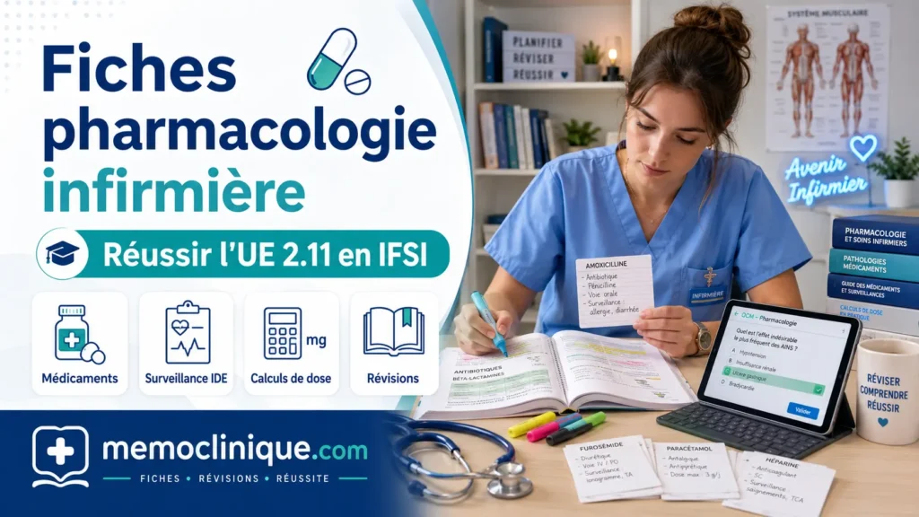 Fiches pharmacologie infirmière réussir l’UE 2.11 en IFSI