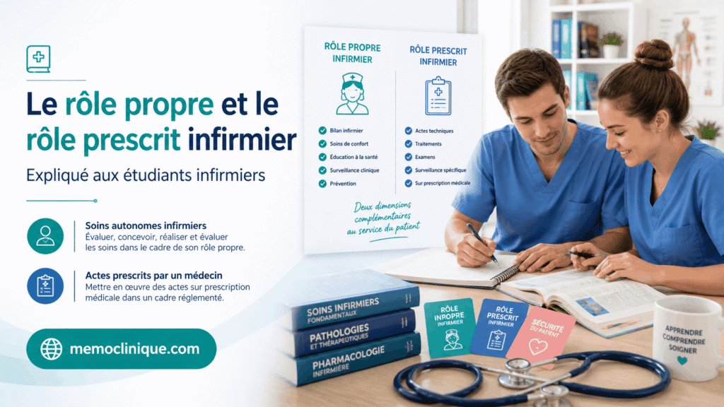 Le rôle propre et le rôle prescrit infirmier expliqué aux étudiants infirmiers