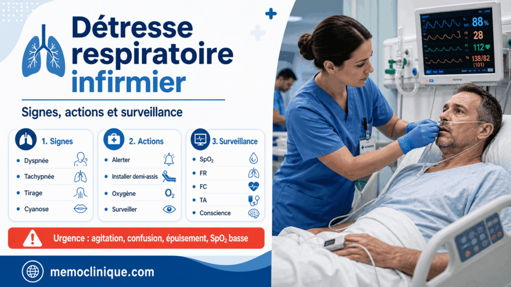 détresse respiratoire infirmier signes actions et surveillance