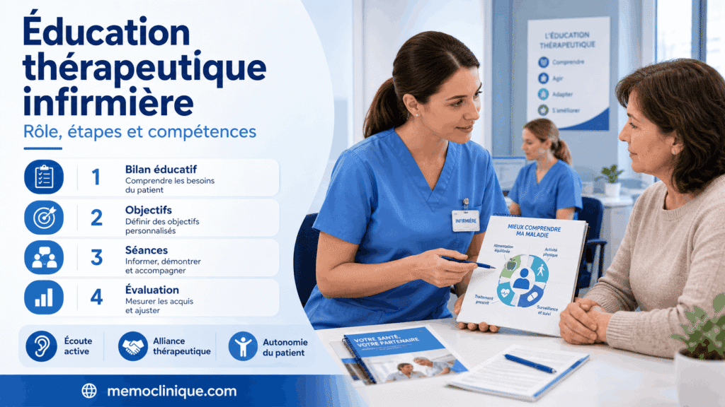 éducation thérapeutique infirmière rôle étapes et compétences